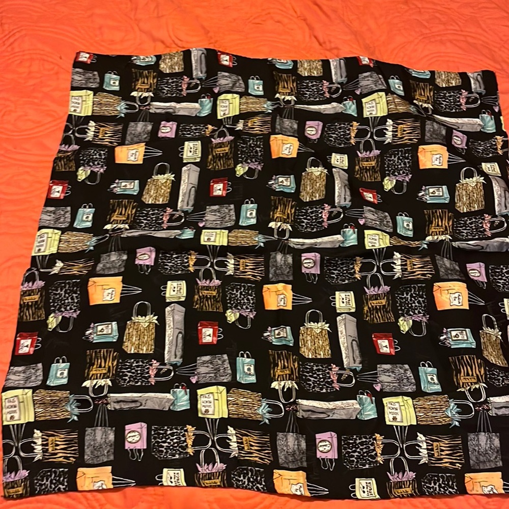 Nicole Miller silk ‘Shopping’ scarf